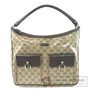 Gucci Crystal Abbey shoulder bag coated GG canvas brown leather